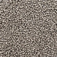 Miyuki rocailles Perlen 15/0 - Nickel plated anthracite matte 15-190f